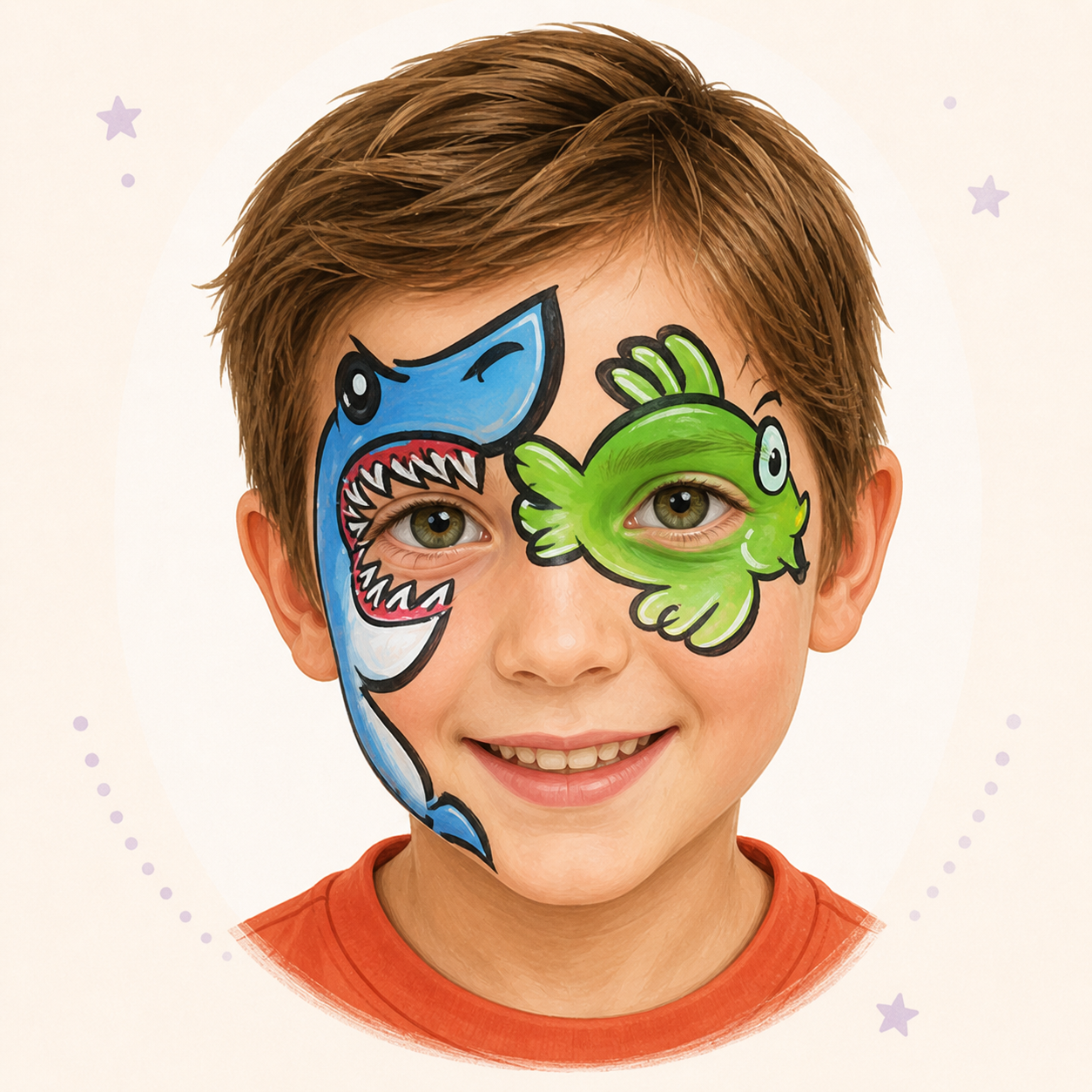 Tiger Face Paint Idea