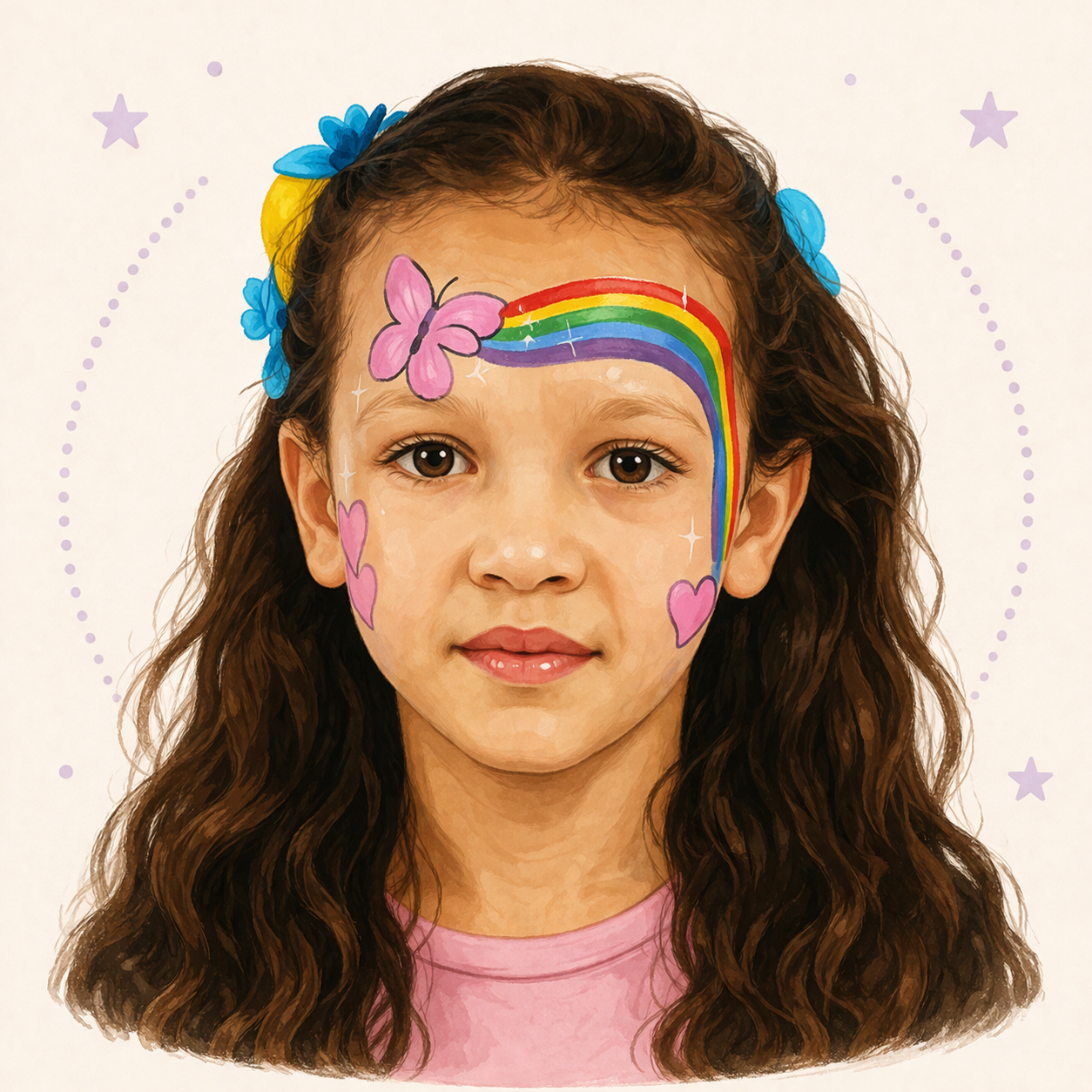 Pumpkin Face Paint Idea