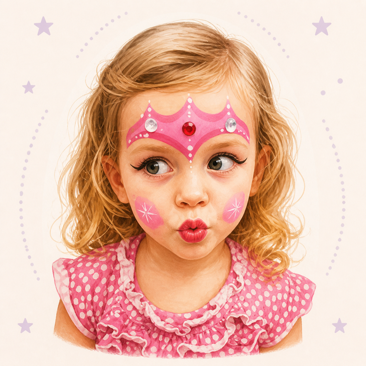 Clown Face Paint Idea