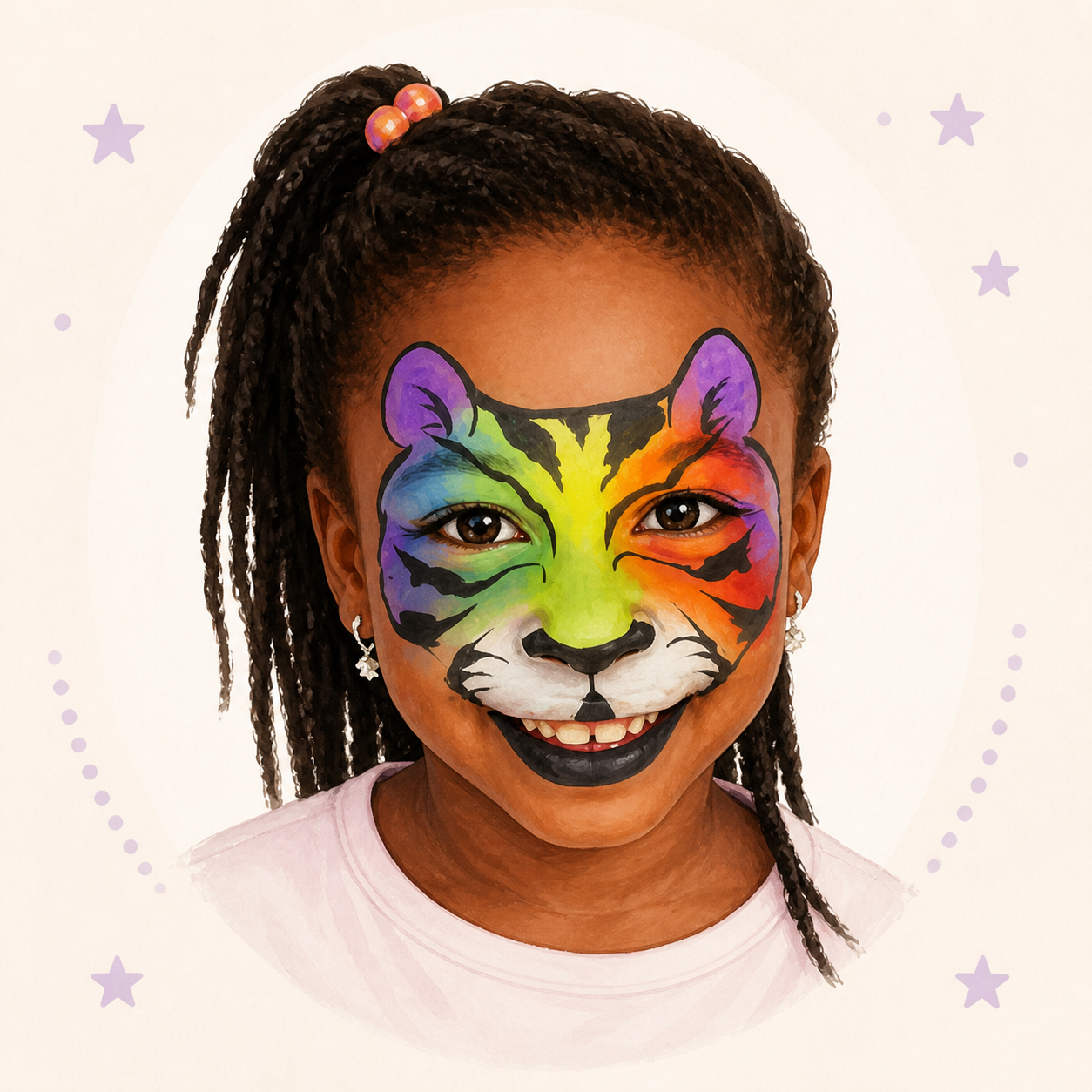 Star Face Paint Idea